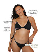 Melba Knot Front Adjustable Back Bikini Top